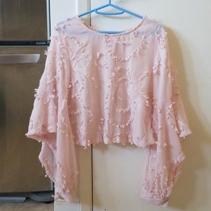 Pink, Floral Patterned Blouse